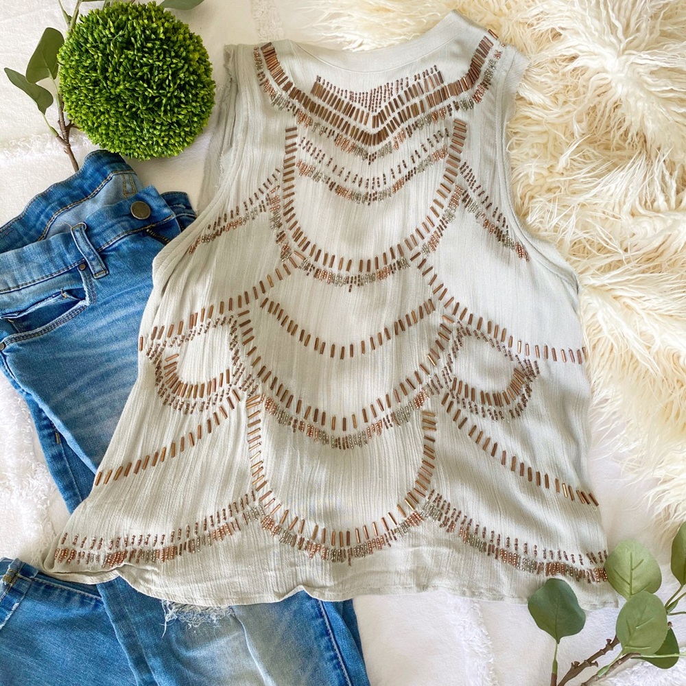 Free People ‘Ferris Wheel’ Beaded Top